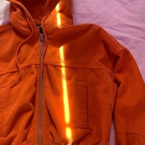 Suade cropped zip up jacket